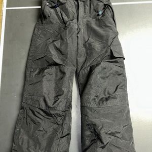 Slalom Youth Size Small Black Snow Pants/Ski Snowboard Winter Pants